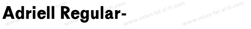 Adriell Regular字体转换